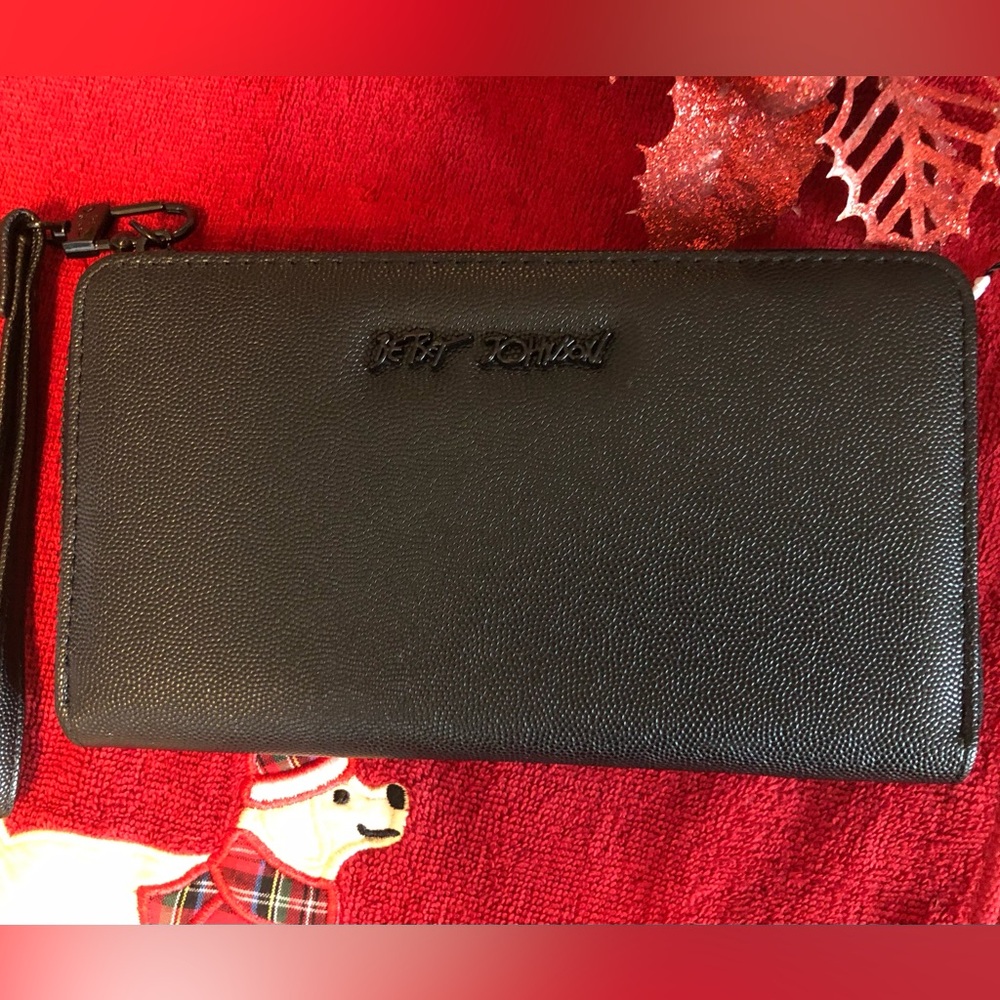 Betsy Johnson brand new black long wallet